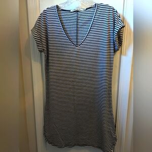 Black and white striped tunic